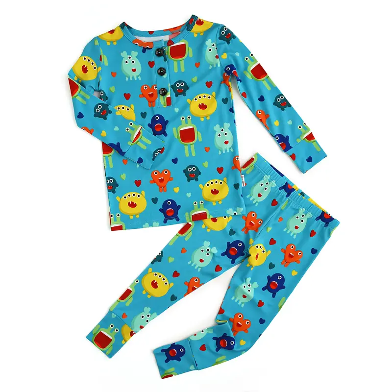 Finn Two PIece Valentines Day Bamboo Outfit Kids Holiday