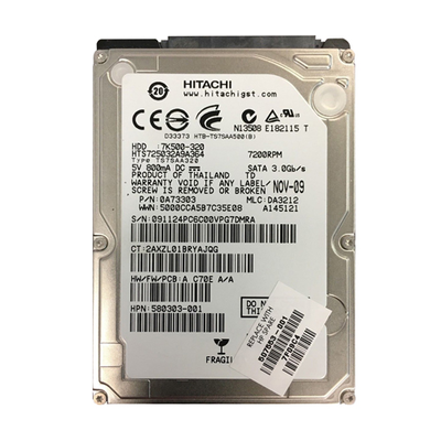 507553-001 HP 320GB 7200RPM SATA 3Gb/s 16MB Cache 2.5-inch Hard Drive