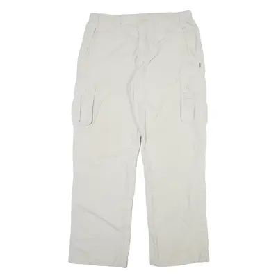 SWITCHER Cargo Mens Trousers Beige Relaxed Straight W34 L32