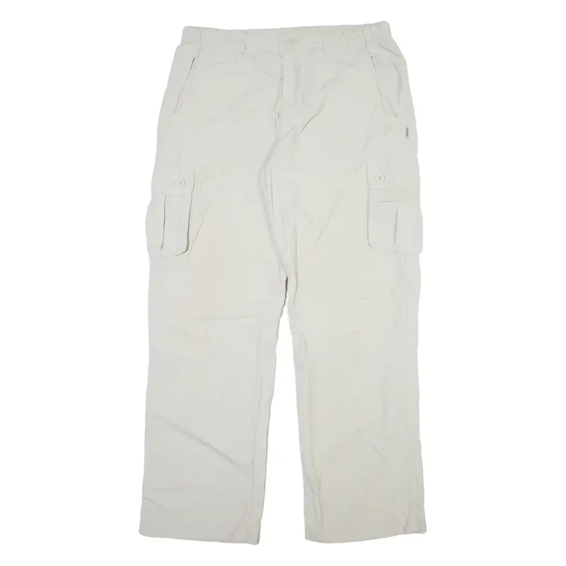 SWITCHER Cargo Mens Trousers Beige Relaxed Straight W34 L32