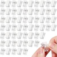 Self-adhesive Wall Tapestry Clip, 25pcs Plastic Adhesive Clip, Small Hanging Spring Clip, Adhesive Spring Clip for Posters, P...