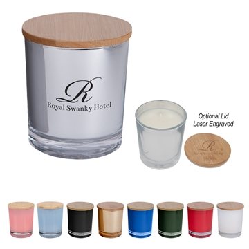 36 Customized Bamboo Soy Candle - Non-Toxic & Long Burning
