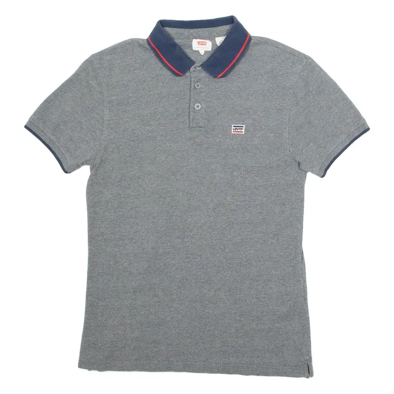 LEVI'S Mens Polo Shirt Grey S