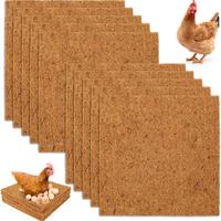 Reusable Chicken Nesting Pad, 4/10pcs Natural Coconut Palm Hens Nesting Pad, Multifunctional Chicken Nesting Box Liners for H...