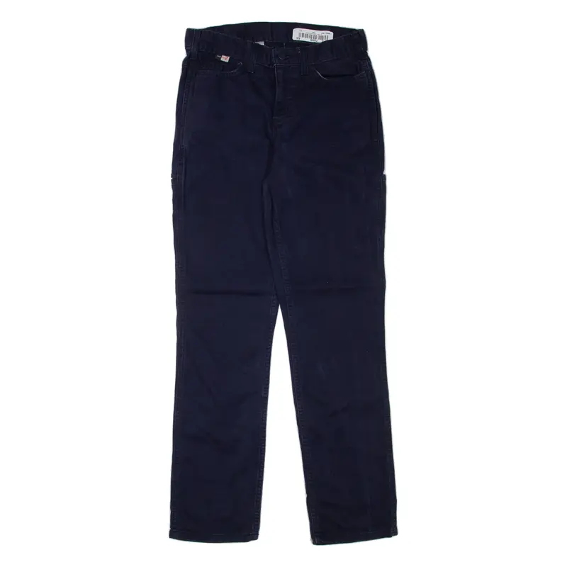 CARHARTT Workwear Womens Trousers Blue Regular Straight W28 L31
