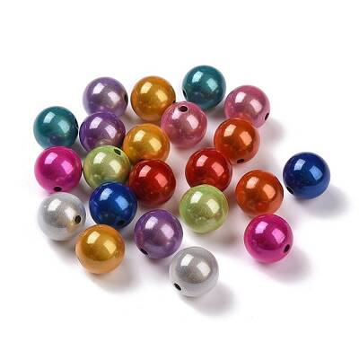 Spray Painted Acrylic Beads