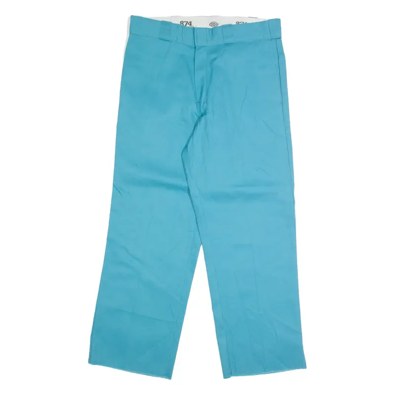 DICKIES Chino Mens Trousers Blue Regular Straight W32 L27