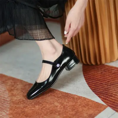 Chiko Antonina Square Toe Block Heels Pumps