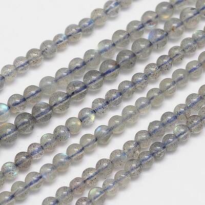 Natural Labradorite Round Bead Strands