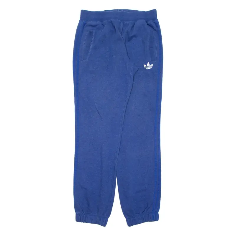 ADIDAS Tall Mens Joggers Blue Tapered L W32 L35