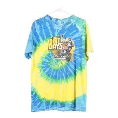Can-am Dirt Days 2014 Gildan Tie-Dye T-Shirt - Large Multicoloured Cotton