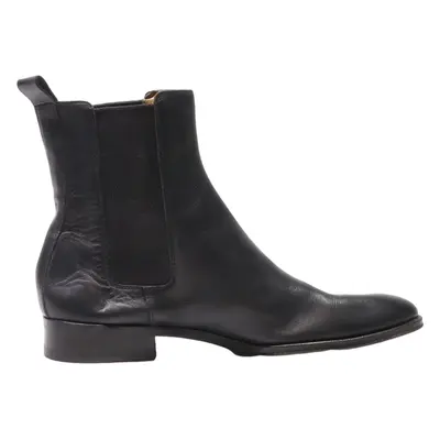GUCCI Chelsea Boots Black Leather Mens UK 7