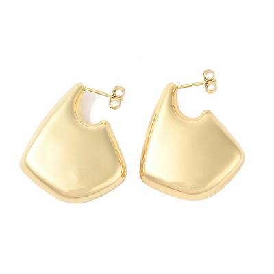 Rack Plating Brass Stud Earrings for Women