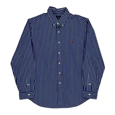 Ralph Lauren Striped Shirt - XL Blue Cotton