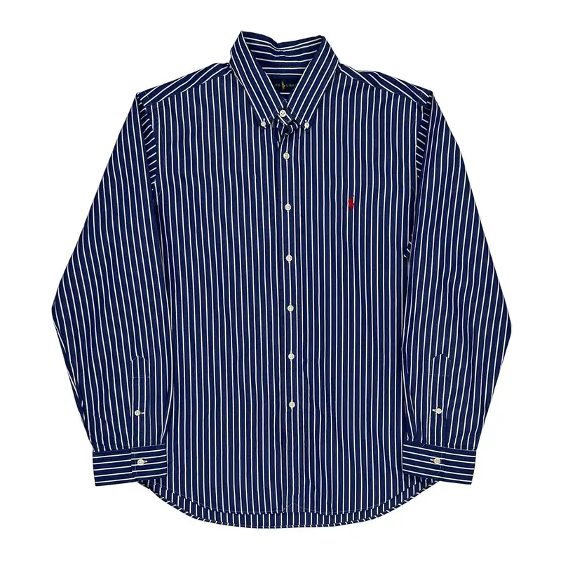 Ralph Lauren Striped Shirt - XL Blue Cotton