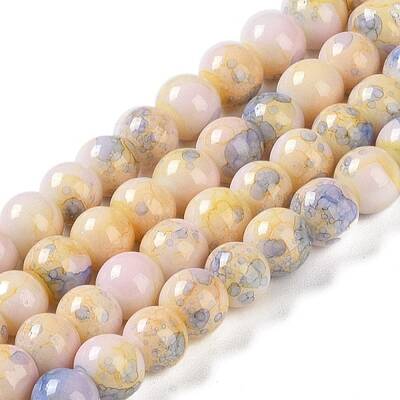 Baking Paint Glass Bead Strands