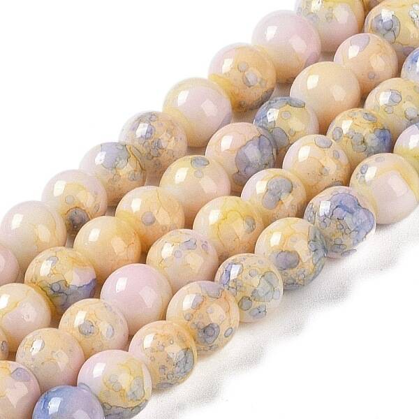 Baking Paint Glass Bead Strands