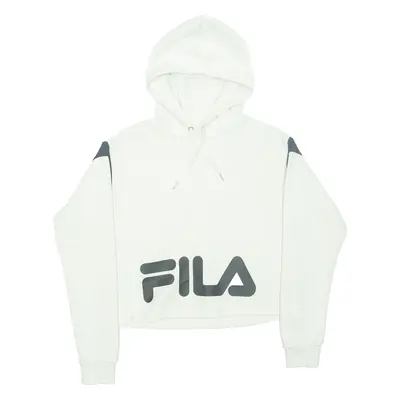 FILA Cropped Womens Beige Hoodie S