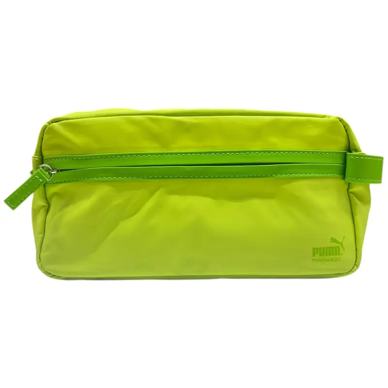 Puma, polyester, fabric bag, toiletries, green, men