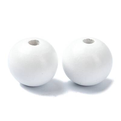 Wood Large Hole European Beads