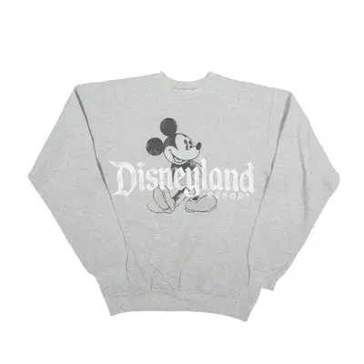 DISNEY Mickey Mouse Resort Sweatshirt Grey Womens S
