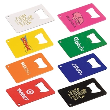 100 Customized Credit Card Powder Coated Bottle Opener - Stainless ...