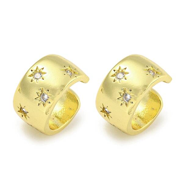 Brass Cuff Earrings