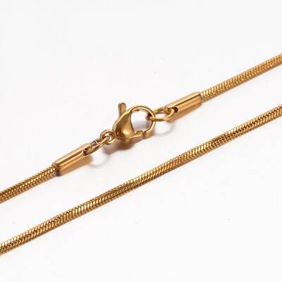 304 Stainless Steel Snake Chain Necklaces