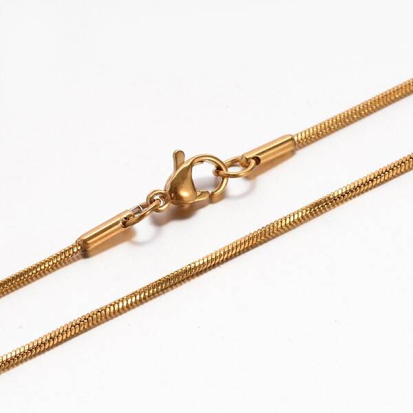 304 Stainless Steel Snake Chain Necklaces