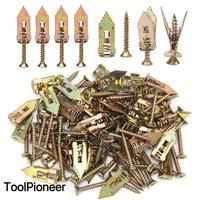 120PCS Drywall Self Drilling Anchors and Screws,Easy Application,No Drill or Holes in Wall,Heavy-Duty Zinc-Plated Steel Ancho...