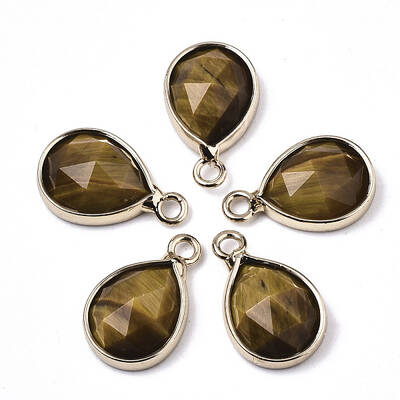 Natural Tiger Eye Charms