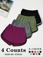 Women's Contrast Binding Elastic Waist Sleep Shorts, Soft Comfy Breathable Shorts for All Seasons, Sleepwear for Women, Comfy...