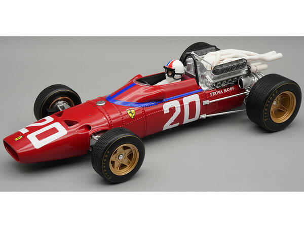 Ferrari 312/67 #20 Chris Amon 3rd Place Formula One F1 Monaco GP (1967) Mythos Series with Driver Figure and Display Case...