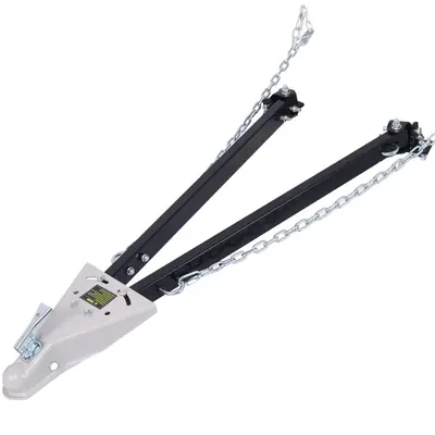 Garvee Tow Bar for Vehicles, 5000 lbs Capacity Adjustable Towing Bar with Bumper Mount, 2 Chains, and Universal Coupler for 2...