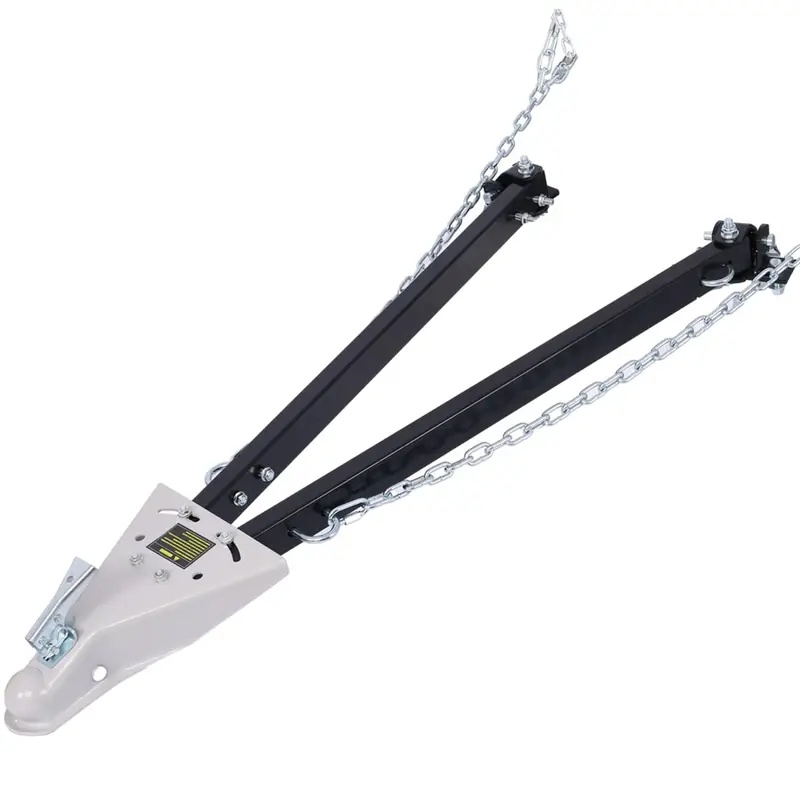Garvee Tow Bar for Vehicles, 5000 lbs Capacity Adjustable Towing Bar with Bumper Mount, 2 Chains, and Universal Coupler for 2...