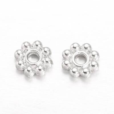 Alloy Daisy Spacer Beads