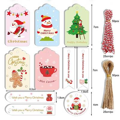 Christmas Theme Paper Tags