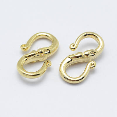 Brass S-Hook Clasps