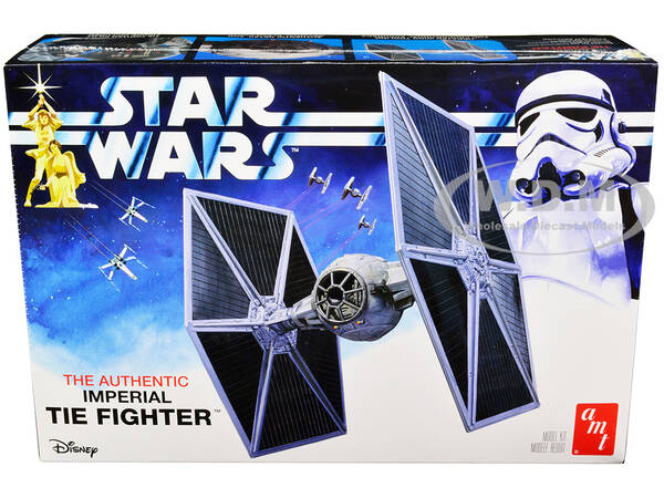 Skill 2 Model Kit Imperial Tie Fighter Star Wars (1977) Movie Model by AMT