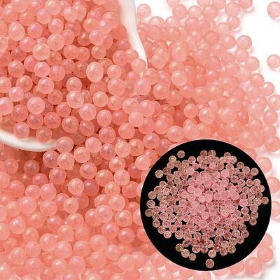 Luminous Glow in the Dark Transparent Glass Round Beads