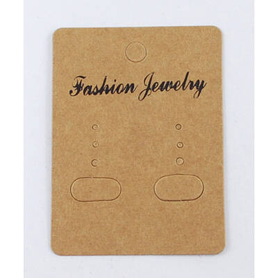 Paper Earring Display Card