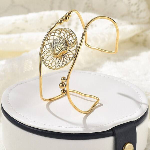 304 Stainless Steel Cuff Bangles for Women