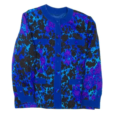 Lightweight Womens Jacket Blue Crazy Pattern L