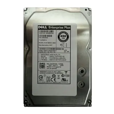 032P4W Dell 450GB 6Gb/s SAS 15000 3.5-Inch Hard Drive