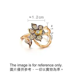 'Symphony' 18K Multi-coloured Gold Diamond Ring