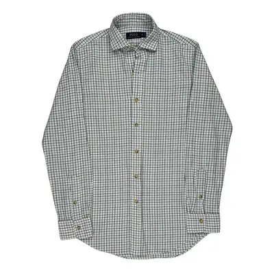 Ralph Lauren Checked Shirt - Small White Cotton | Size: small