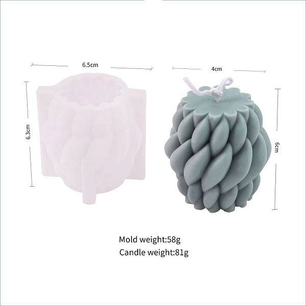 DIY Wool Knot Shape Candle Silicone Molds