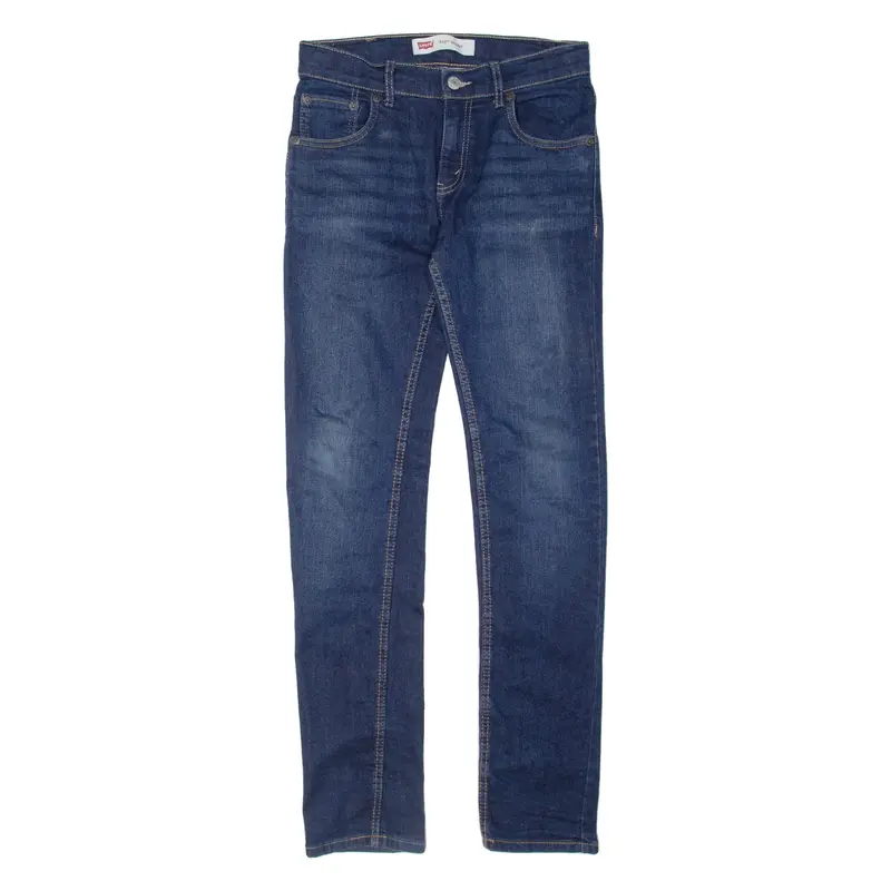 LEVI'S 510 Jeans Girls Blue Slim Skinny Stone Wash W26 L29