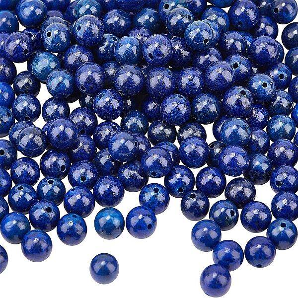 About 180 Pcs 8mm Natural Blue Lapis Lazuli Beads Gemstone Round loose Beads Jewelry Making