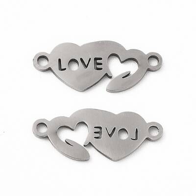 Tarnish Resistant 201 Stainless Steel Connector Charms
